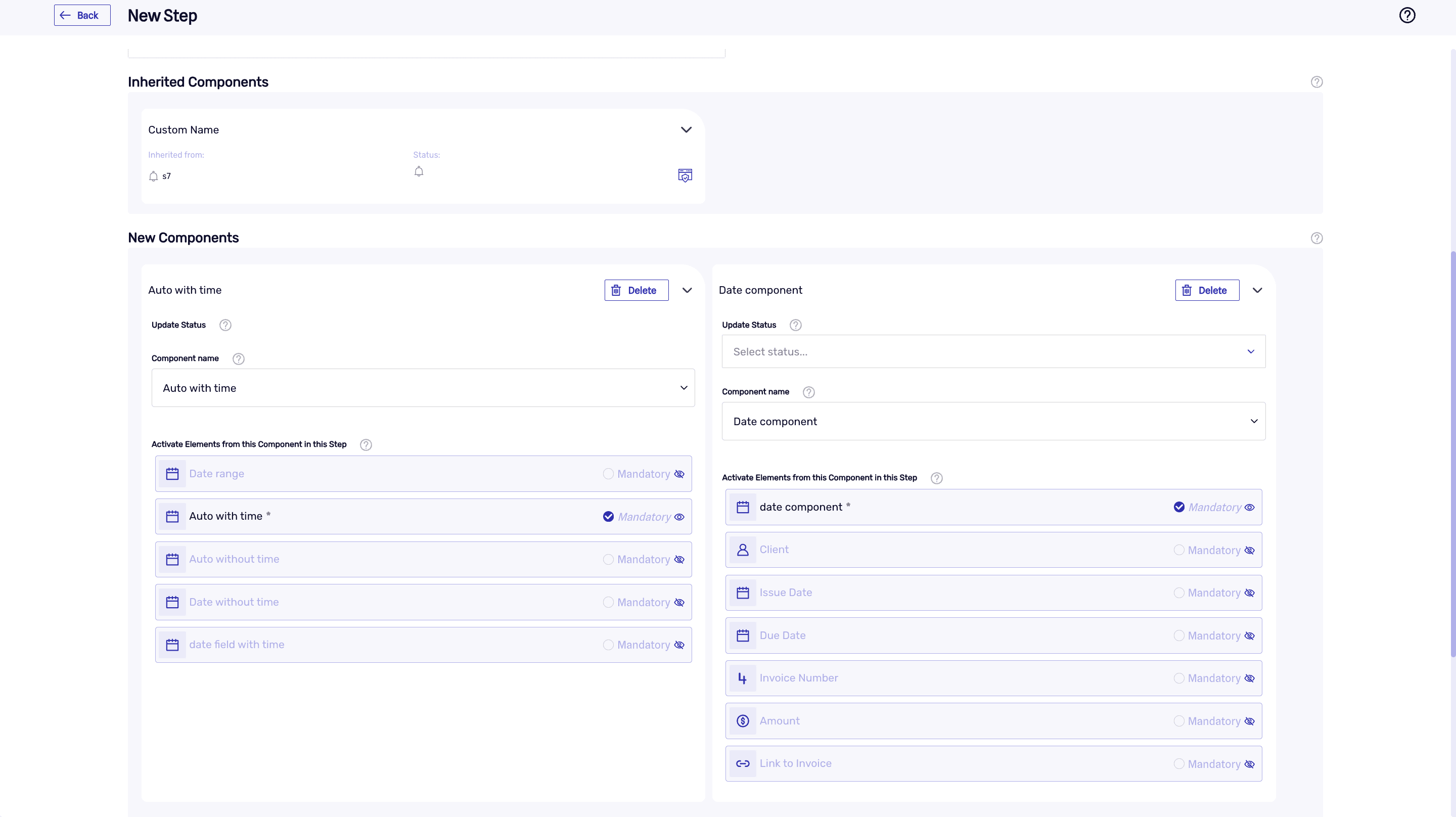 Adding a new step to a process flow