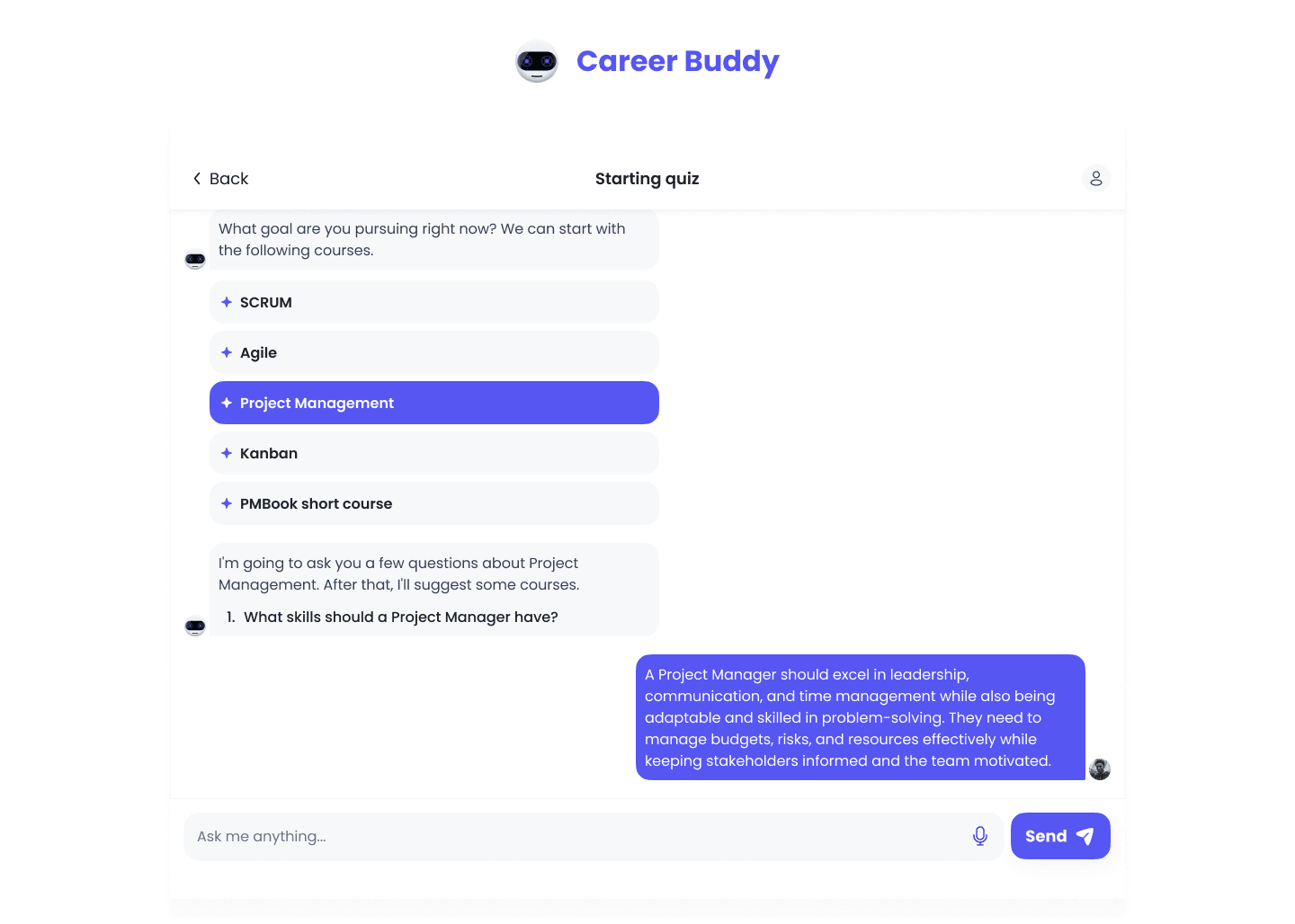 Career Buddy platform