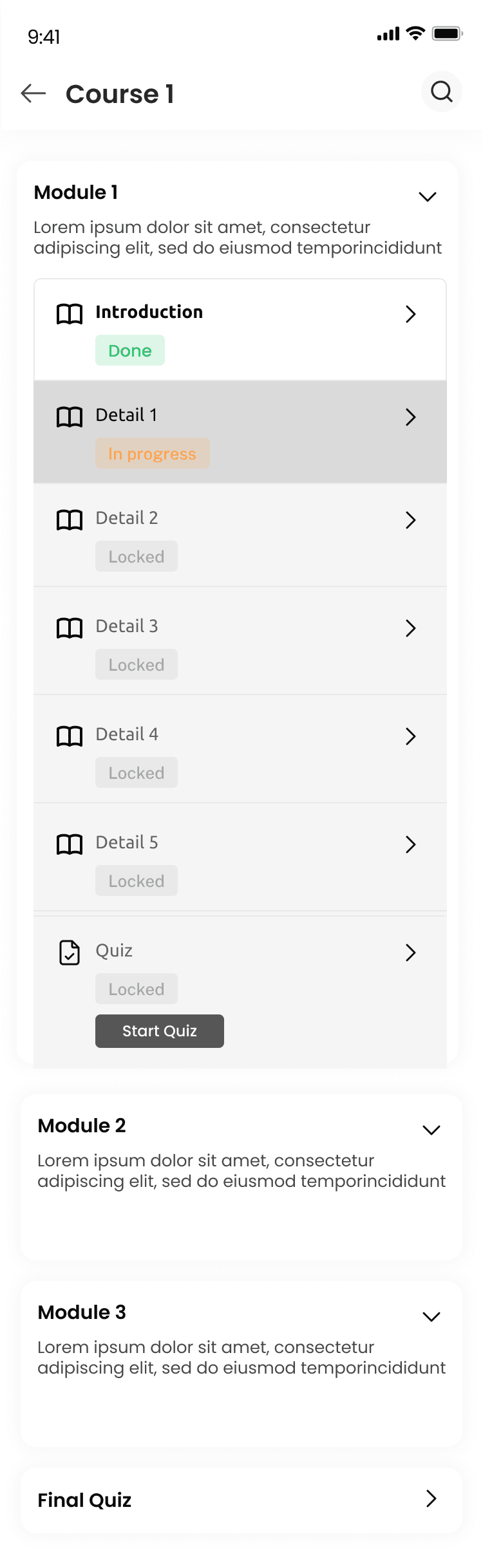 Overview of the course structure and content